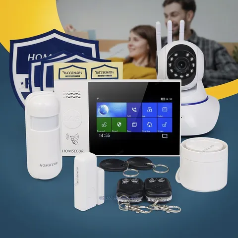 HOMSECUR Wireless WIFI 4G LCD Home House Alarm System