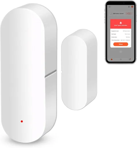 Wifi Door and Window Sensor: Wireless Contact Sensor with Free App Notification