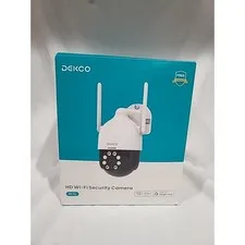 Dekco 2k Wi-Fi Security Camera White DC5L Indoor/Outdoor