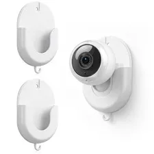 2-Pack No-Drill Adhesive Wall Mount Bracket, White