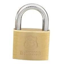 - 40mm Solid Brass Keyed Padlock with 7/8” Shackle Clearance - Chrome 40 mm