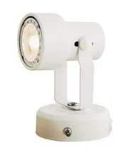 KING SHA Multi Purpose Spotlight Desk Wall Mount Accent Lamp with Plug White
