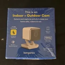Kangaroo Indoor + Outdoor Cam 1080p Wi-Fi/Wired, Weatherproof, Night Vision
