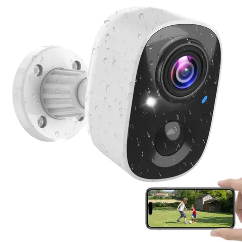 Security Cameras Wireless Outdoor Indoor, 2K Battery Powered WiFi Camera for ...