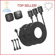 3pack 30ft Weatherproof Power Cable and Adapter for Blink Outdoor 4 (4th Gen), B