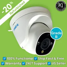 ✅ Reolink 12MP UHD PoE Dome Audio IP Camera Color Night Vision NVC-D12M *READ* ✅