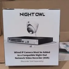 Night Owl 4K Wired IP PoE Dome Add-On Camera Night Vision Spotlight CAM-FTN8-DM