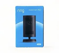 Ring Outdoor Cam Plus Battery 2K HD Smart Security Camera - Black - New, Sealed