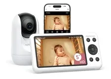 Momcozy 5" Dual-Mode Video Baby Monitor with Wifi BM04 - White