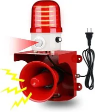 Motion Sensor Alarm with Human Detection,120dB Adjustable Siren & LED