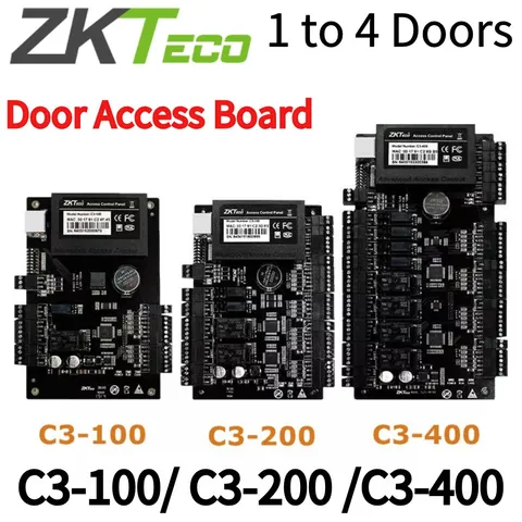 ZKTeco C3-100 C3-200 C3-400 1 to 4 Doors Access Control Board Access Controller