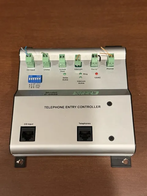 CHANNEL VISION TELEPHONE ENTRY CONTROLLER P-0920