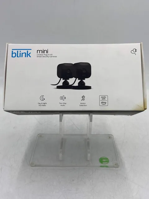 New Blink Mini- 2 Indoor Plug-In HD Black Smart Security Cameras