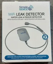 SimpleSENCE WiFi Water Leak & Freeze Detector 3ft Sensor Cable NEW Sealed