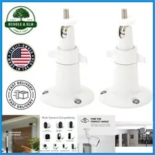 Rectangular Adjustable Wall Mount for Security Cameras, Durable & Easy Install