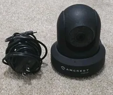Amcrest IP2M Indoor Pan & Tilt 1080P WiFi IP Security Camera, Black w/ Power Cbl