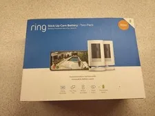 Ring Stick Up Cam Battery 2-Pack Tested Complete w/ Batteries Box Accessories
