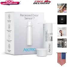 Z-Wave Plus Recessed Door Sensor 7 - Invisible Smart Home Security Solution
