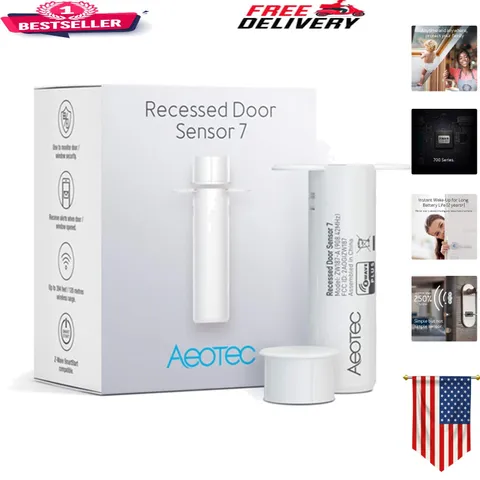 Z-Wave Plus Recessed Door Sensor 7 - Invisible Smart Home Security Solution