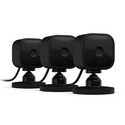 Blink Mini Indoor Security Camera 3‑Pack with Motion Detection and Alexa MINI3PK