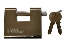 Crookstopper 80mm, Armoured, Rectangular, Shutter, Block Lock, Padlock, 80MM.