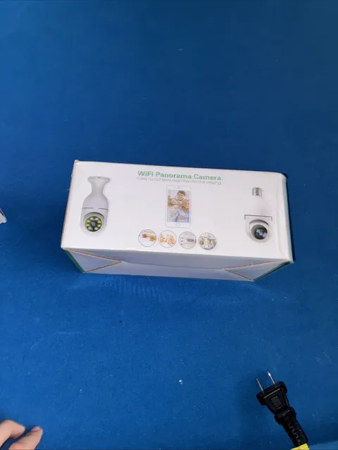 Wi-Fi Smart Camera, Install Bulb, Control With Their App, NEW, Panoramic Views