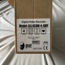 E-line ELI-ECOM-4-4MP 4k HD DVR Digital Recorder  