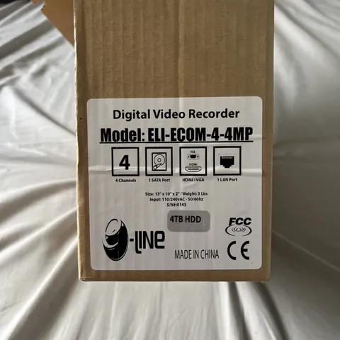 E-line ELI-ECOM-4-4MP 4k HD DVR Digital Recorder  