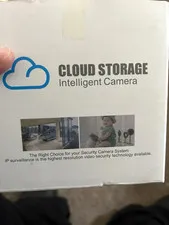 Cloud Storage Camera 1080p Wi-Fi IP Night Vision Indoor/Outdoor Black