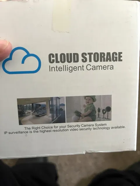Cloud Storage Camera 1080p Wi-Fi IP Night Vision Indoor/Outdoor Black