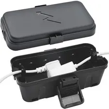 Hrensaw Small Weatherproof Electrical Connection Box(Inner 5.5 x Small, Black