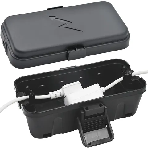 Hrensaw Small Weatherproof Electrical Connection Box(Inner 5.5 x Small, Black