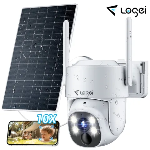 2K Solar Security Cameras Wireless Outdoor, 2.4Ghz Wifi Camera for Home Security