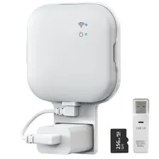 256GB MicroSD Card & NoDrill Mount for Blink Security Cameras, USBC Reader
