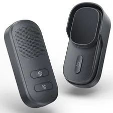 Wuloo Hands-Free Wireless Two-Way Intercom Doorbell 1/2-Mile Range Gray