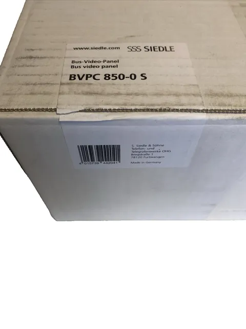 Siedle BVPC 850-0 S Bus Video Panel Comfort S – Black (New & Sealed)