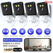 4 pcs - WiFi Pet Camera - Indoor Baby Monitor, 2.4Ghz Wireless Security Camera