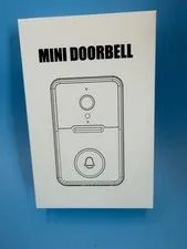 Mini Doorbell White Model H9 is a sleek and modern doorbell camera and chime.