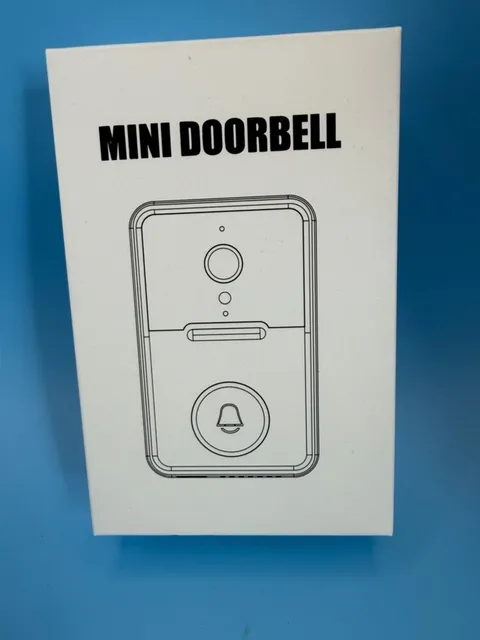Mini Doorbell White Model H9 is a sleek and modern doorbell camera and chime.