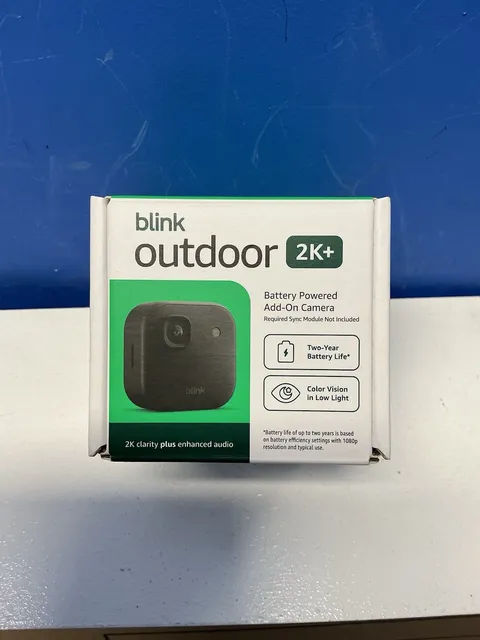 Blink Outdoor 2K+ Wireless Camera   Add-On  Black  BRAND NEW Factory Sealed