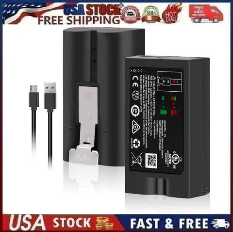 1-Pack 6040mAh Replacement V4 Battery for Ring-Video Doorbell 1/2/3/3Plus/4