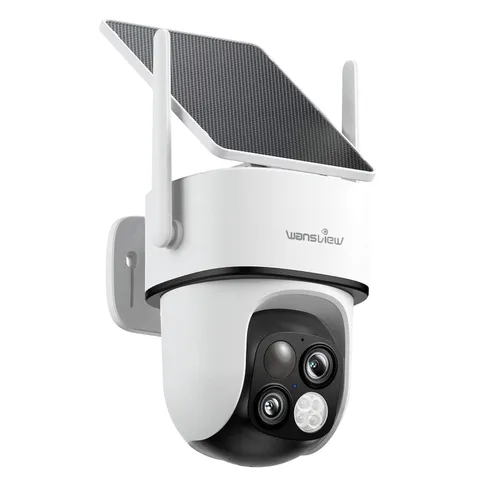 Wansview B7 Refurbished Outdoor Solar Security Camera 2K Wireless PTZ Dual-Cam