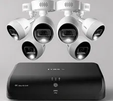 Lorex 4K HD Security System DVR 2TB HDD with Six (8MP) Security Camera