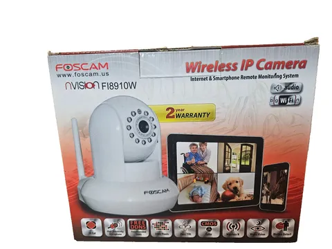FOSCAM Wireless IP Camera Internet & Smartphone Remote Monitoring System, white