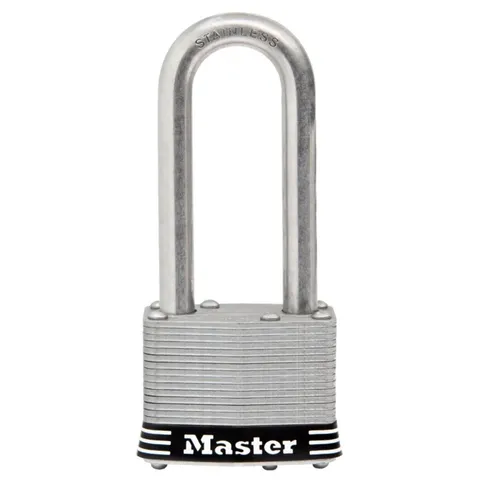 Master Lock 5SSKADLJHC Stainless Steel 4-Pin Tumbler Laminated Padlock 2 in.