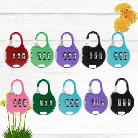 10Pcs Travel Password Locks Reusable Combination Locks Anti Theft Security