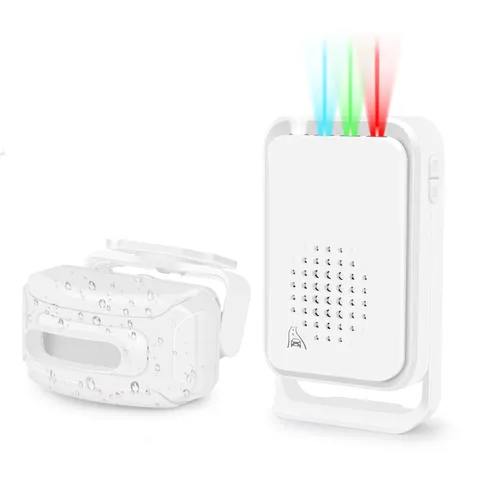 GREENCYCLE Outdoor Motion Sensors with Alarm, Waterproof Sensor Alarm