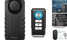 113dB Bike Alarm Wireless Vibration Motion Sensor Waterproof Motorcycle Alarm