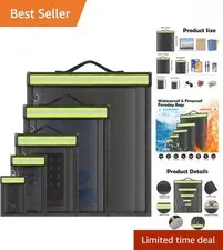 5 Pack Faraday Bags with Handle & Reflective Strip, Faraday cages for Laptops...