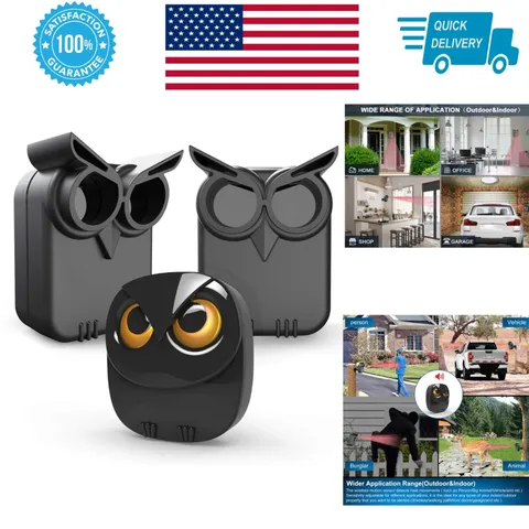 HTZSAFE Driveway Alarm Motion Sensor - Long Range Wireless Outdoor Security